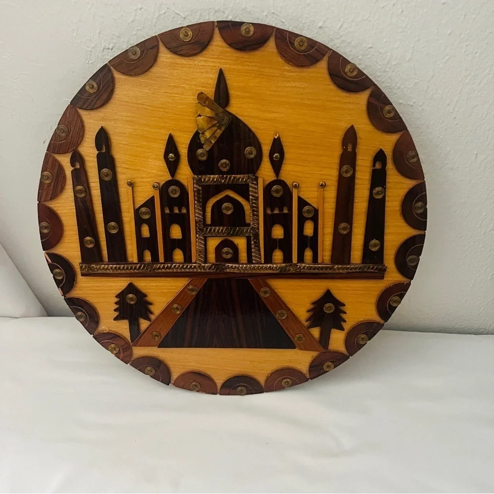 Hand Crafted Artistic Wall Decor Bundle of 3 Brown and Gold Beautiful Designs